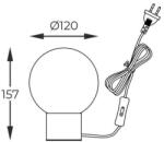 Zuma Line ZU T0454 01A F7FZ ARCTURUS hangulatlámpa (ZU-T0454-01A-F7FZ)