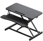 ProCart Masa ajustabila de birou Sit-Stand, lucru in picioare sau sezut, inaltime reglabila 14-51 cm, suport smartphone, cadru forma X (TVM-204) Suport laptop