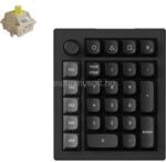 KEYCHRON V0 Ultra 8K mechanikus Silk POM Banana Bluetooth / vezeték nélküli numerikus billentyűzet (fekete) (V0U-D4) (V0U-D4)