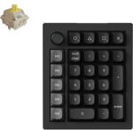  Keychron V0 Ultra 8K Bluetooth / vezeték nélküli Silk POM Banana mechanikus numerikus billentyűzet fekete (V0U-D4)