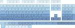 Redragon Tastatura Keycaps PBT Double Shot 104PCS (A134 Ombre Blue) - pcone
