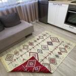 Kotonia Home Covor cu tesatura plata cu decor traditional - Kilim cu doua fete, 120x180 cm - 02 (004742-120180) Covor