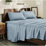 Kotonia Home Husa de pat cu elastic Kotonia Home Hotel, 100% bumbac, Damasc DeLux Saten, gri silver, 180×200+30 cm (004305-180)