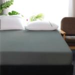 Kotonia Home Husa de pat cu elastic Kotonia Home - Tricot, 100% bumbac, gri antracit, 100x200+30 cm (004391-100)