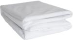 Kotonia Home Cearceaf de pat Kotonia Home - impermeabil, 150x215 cm, alb, tesatura tip prosop, 100% bumbac, cu membrana cauciucata pe verso (000698)