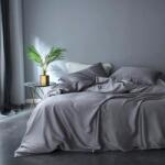 Kotonia Home Cearceaf de pat Kotonia Home Hotel - 220x240 cm, 100% bumbac, Damasc DeLux Saten, gri taupe (002998)