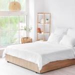 Kotonia Home Cearsaf de pat Kotonia Home Hotel, 100% bumbac, Olandina, Alb, 200x215 cm (000322-200)