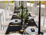 Kotonia Home Fata de masa Kotonia Home - 150×280 cm, blackout, negru, 100% Poliester (004292) Fata de masa