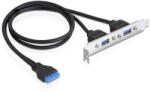 Goobay 95369 Hátlapi kivezetés 2x USB 3.0 port (95369)