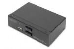 Assmann Assmann-DIGITUS KVM kapcsoló, 2 portos, egykijelzős, 4K, HDMI - DS-12870 (DS-12870)