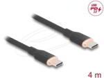 Delock - USB 2.0 kábel USB Type-C dugó - dugó PD 3.0 60 W 4 m fekete Szilikon - 81240 (81240)