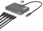 StarTech - USB-C - négymonitoros munkaállomás adapter, 4K 60Hz DisplayPort, 140W PD - QUAD-USB-DP-ADAPT (QUAD-USB-DP-ADAPT)