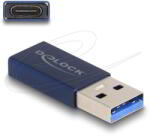 Delock - USB 10 Gbps adapter USB A-típusú apa - USB C hüvely, aktív kék - 60049 (60049)