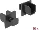 Delock - Porvédő USB 3.0 B típusú kimenethez fogantyúval 10 db fekete - 64010 (64010)