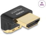 Delock - HDMI adapter apa - anya 90° lefelé néző 8K 60Hz fém - 60016 (60016)