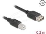 Delock - USB 2.0 kábel USB B-típusú dugó - EASY USB A-típusú hüvely 0, 2 m - 81528 (81528)