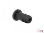 Delock - 10 x fekete porfogó 3, 5 mm-es sztereo jack anyához - 60251 (60251)