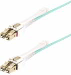 StarTech - 5 m (16, 4 láb) LC - LC (UPC) OM4 multimódusú optikai kábel - 450FBLCLC5PP (450FBLCLC5PP)
