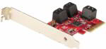StarTech - SATA PCIe kártya - 6 portos PCIe SATA bővítőkártya - 6P6G-PCIE-SATA-CARD (6P6G-PCIE-SATA-CARD)