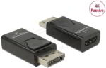 Delock - DisplayPort 1.2 apa - HDMI anya adapter 4K passzív fekete - 66234 (66234)
