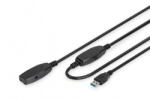 ASSMANN Assmann-DIGITUS Aktív USB 3.0 hosszabbító kábel, 15 m - DA-73106 (DA-73106)