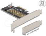 Delock - PCI Express x4-kártya - 1 x belső NVMe M. 2 Key M 80 mm - alacsony profilú formatényező - 90047 (90047)