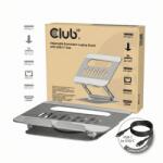 Club 3D - CSV-2554 Adjustable Aluminium Laptop Stand with USB-C Hub 4K60Hz 100W 360° (CSV-2554)