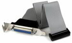 StarTech - Alacsony profilú, 40 cm-es párhuzamos port header kábeladapter konzollal - DB25 (F) - IDC26 - PLATE25F16LP (PLATE25F16LP)