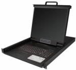 StarTech - 8 portos rackbe szerelhető KVM konzol 1, 8 m-es kábelekkel - RKCONS1908K (RKCONS1908K)