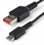 StarTech - 1 m-es (3 láb) biztonságos töltőkábel - USB-A - USB-C adatblokkoló - USBSCHAC1M (USBSCHAC1M)