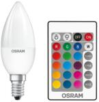  Osram Star+ RGBW/matt búra/4, 5W/250lm/2700K/E14 távirányítható LED gyertya fényforrás (ST CLAS B 25 RGBW 4.5 W/2700K E14 FR) (ST CLAS B 25 RGBW 4.5 W/2700K E14 FR)