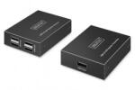 Assmann Assmann-DIGITUS USB 2.0 CAT bővítő, 4 portos USB-A, 150m - DA-73120 (DA-73120)