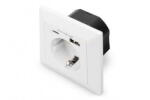 ASSMANN Assmann-DIGITUS biztonsági csatlakozó süllyesztett szereléshez 1 x USB Type-C és 1 x USB A csatlakozóval - DA-70615 (DA-70615)