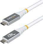 StarTech - 50 cm-es USB4 kábel, 80 Gbps, USB-IF tanúsítvánnyal rendelkező USB-C kábel 240 W PD, 8K 120 Hz/4K 240 Hz - CC50CM80GUSB4CABLEW (CC50CM80GUSB4CABLEW)