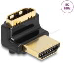 Delock - HDMI adapter apa - anya 90 fok felfelé néző csatlakozódugóval 8K 60 Hz fém - 60017 (60017)