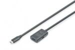 ASSMANN Assmann-DIGITUS Active USB 3.2 Gen1 5G hosszabbító kábel, USB-C - USB-C, 5m - DA-73108 (DA-73108)