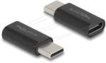 Delock - Adapter SuperSpeed USB 10 Gb/s (USB 3.2 Gen 2) USB Type-C dugasz-alj portkímélővel fekete - 60034 (60034)