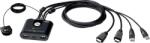 ATEN - 2 portos USB FHD HDMI kábel KVM kapcsolóval - CS22HF-AT (CS22HF-AT)