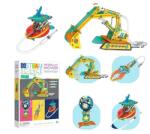 EMC ONSHOP Kit Educativ STEM 4 in 1, Mecanisme Hidraulice, Excavator si Brat Robotic, Jucarie Stiintifica de Constructie DIY, 8 ani+ (33657022)