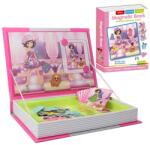 EMC ONSHOP Carte magnetica Imbraca fetita - Puzzle magnetic Princess, 85 pcs, Roz, EMC ONSHOP® (CE2-1VIC) Puzzle