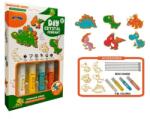 EMC ONSHOP Set DIY Creeaza si Coloreaza Pandantive cu Cristale, Model Dinozauri, 4 Carioci incluse, Multicolor, +3 ani (IL-3315758)