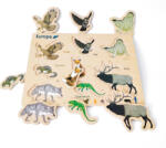 EMC ONSHOP Puzzle Montessori FamousKids Animale continentul Europa (IL-3315608) Puzzle