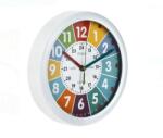 EMC ONSHOP Ceas Educativ de perete pentru copii, "Sa Invatam Cat e Ceasul", 20x3.5 cm, Alb - Multicolor (1236003)