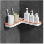 EMC ONSHOP Raft de Colt pentru baie sau bucatarie, Multifunctional, Autoadeziv, Alb Portocaliu, 66 cm (ML-10-40)