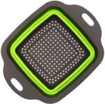 EMC ONSHOP Strecuratoare profesionala pliabila din silicon, spalat fructe, curatat legume, 24 x 18.3 cm, Verde/Gri (6426450566400)