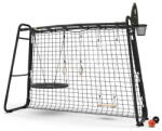 EXIT Toys Centru multifuncțional de fitness pentru grădină cu plasă de fotbal GetSet Monkeybar MB305 Black Exit Toys cu inele gimnastice, baschet și leagăne, construcție din oțel (ET54300550)