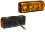 WESEM Oldalsó helyzetjelző lámpa, 4 LED-es, sárga, 12V-24V, 0, 6W, méret: 70x26x15, 0, 2m kábel (ESP2.60420) - jarmulampa