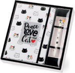 iTotal Set cadou cu carnet A5 si pix erasable, cu design pisicute, iTotal (XL1893)