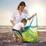Empria® Set doua genti de plaja, din plasa, pentru parinte si copil (SetGentiPlaja)