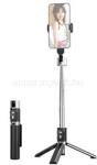 USAMS ZB324 Mini szelfibot tripod állvány, 4.7-7" méret, FEKETE (ZB32401) (ZB32401)